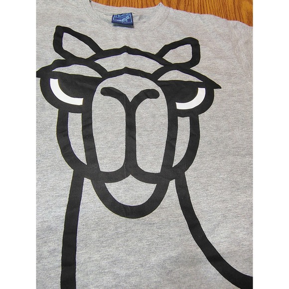 Bo Bendixen Other - Bo Bendixen Men Large Gray Camel Graphic T-Shirt Danish Artist Cotton Tee